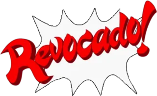 ❗ Revocado! czerwony, tekst, krzyk telegram sticker