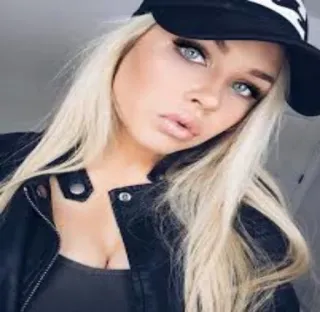 🙄 woman, blonde hair, portrait, person, face telegram sticker