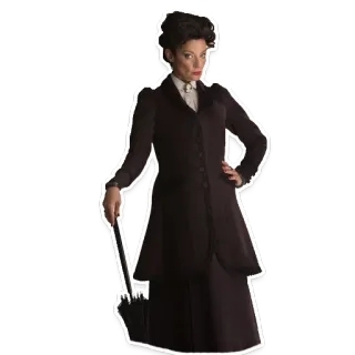 🌂 Missy Doctor Who Missy, Doctor Who, cattivo, donna, ombrello telegram sticker