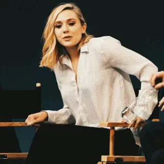 ☁️ Elizabeth Olsen actress, celebrity, portrait, woman telegram sticker