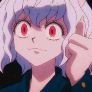 🤓 Neferpitou Hunter x Hunter Anime, Neferupito, Hunter x Hunter, Personnage, Fanart whatsapp sticker