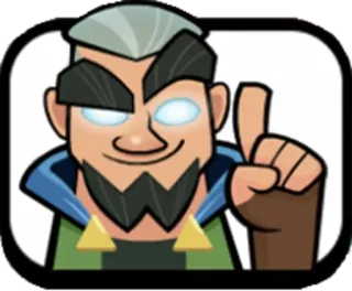 ☝️ магия, волшебник, Clash Royale, мобильная игра, персонаж telegram sticker
