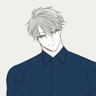 🕸 animé, personnage, homme, illustration whatsapp sticker