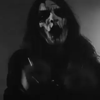 🕸 Black Metal, Corpse Paint, Música, Metal Extremo, Sombrio, Assustador telegram sticker