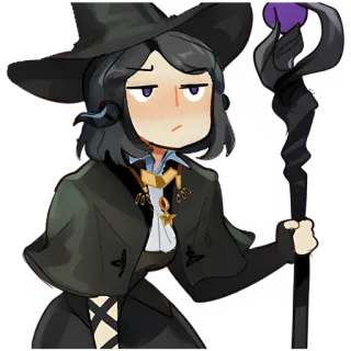 Демоны и ведьмы @Nyasticks telegram stickers