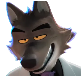 😏 Mr. Wolf The Bad Guys Мистер Волк, Плохие парни, Волк, Мультфильм, Персонаж telegram sticker