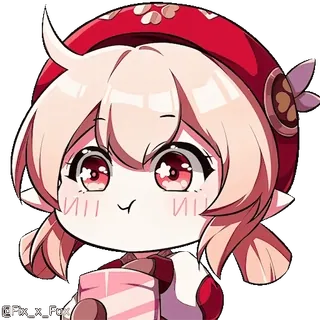 😋 Klee Genshin Impact Anime, Genshin Impact, Klee, Jeu vidéo, Chibi, Mignon, Kawaii whatsapp sticker