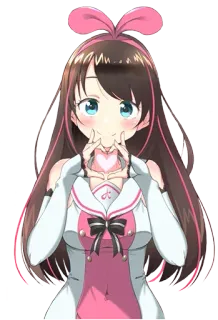 ♥️ Kizuna AI Anime, Youtuber Virtual, VTuber, Kizuna Ai, Fofo, Kawaii telegram sticker
