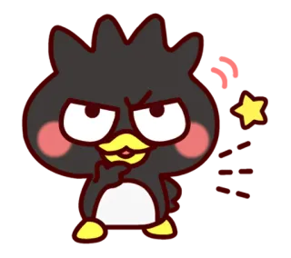 😏 Badtz-Maru Badtz-Maru, pingüino, Sanrio, personaje whatsapp sticker