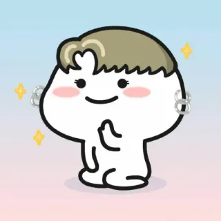 🌔 Cartoon, Figur, Illustration, Süß, Kawaii, Mittelfinger telegram sticker