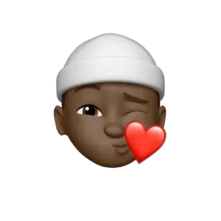 😘 Emoji, Cabeça, Pessoa, Amor, Coração, Piscadela, Afeição telegram sticker