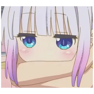 🩹 Kanna Kamui Miss Kobayashi's Dragon Maid Anime, Dragon, Mignon, Kanna, Kamui telegram sticker