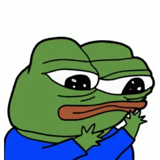 🙂 Pepe the Frog Meme, Kikker, Cartoon, Pepe telegram sticker