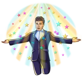 🌟 ผู้ชาย, ดาว, สูท, งานเฉลิมฉลอง, การแสดง, ความบันเทิง whatsapp sticker