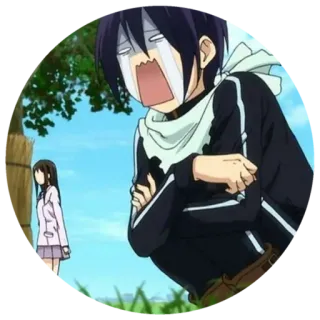 😭 Yato Noragami 动漫, 哭泣, 悲伤, 卡通, 角色 whatsapp sticker
