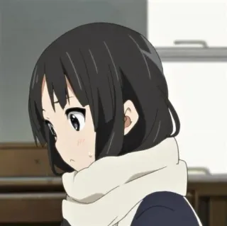 😶 anime, menina, desenho animado, personagem, retrato telegram sticker