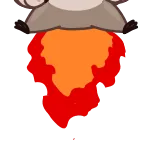 ⏳ rakieta, ogień, kosmos, kreskówka, podróże, przygoda telegram sticker