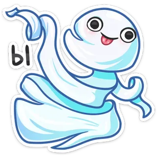 👻 Ы Kartun, Lucu, Hantu, Alfabet Rusia, Karakter whatsapp sticker