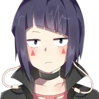 😒 Kyoka Jiro My Hero Academia Anime, Kyoka Jiro, My Hero Academia, Charakter, Mädchen, Manga telegram sticker