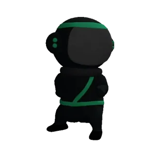 😡 Ninja, Kartun, Stiker, Karakter telegram sticker