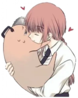 ❤️ Makima Chainsaw Man anime, makima, chainsaw man, pochita, love, cute, kawaii telegram sticker