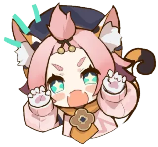 😸 cat, cute, kawaii, sticker, anime, cartoon, animal telegram sticker