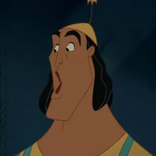 🍂 Kronk The Emperor's New Groove Kronk, Disney, El Emperador y sus Locuras, animado, personaje telegram sticker