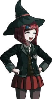 🪄 Himiko Yumeno Danganronpa V3: Killing Harmony anime, character, mage, witch, Danganronpa, Himiko Yumeno telegram sticker