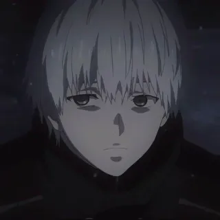 ☹️ Ken Kaneki Tokyo Ghoul Anime, tối tăm, Kinh dị, siêu nhiên, Kaneki, Tokyo Ghoul, Ngạ quỷ telegram sticker