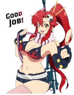 👍 GOOD JOB! anime, gun, character, girl, good job telegram sticker
