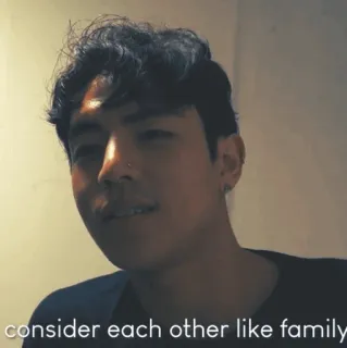 🌑 consider each other like family whatsapp sticker