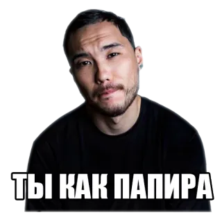 💀 ТЫ КАК ПАПИРА telegram sticker