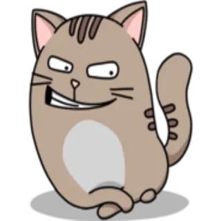 👀 gatto, cartone animato, animale, divertente, adesivo, carino whatsapp sticker