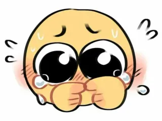 🥺 Emoji, Niedlich, Kawaii, Ausdruck, Cartoon, Meme telegram sticker