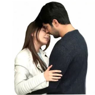 🖤 пара, любовь, нежность, романтика, объятие telegram sticker