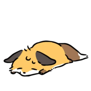 😵‍💫 睡眠, 犬, 動物, かわいい, 漫画, リラックス, 怠惰 whatsapp sticker