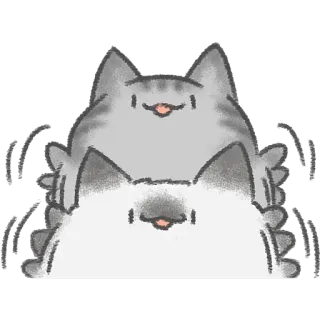 ✋ kat, schattig, lief, huisdier, dier, geanimeerd whatsapp sticker