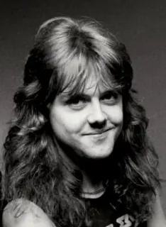 🙂 Lars Ulrich musicista, batterista, Metallica, Lars Ulrich, band telegram sticker