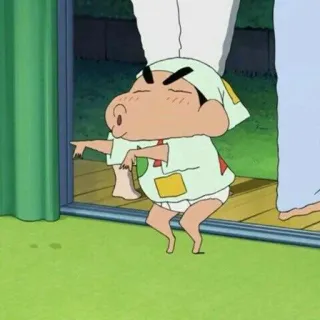 🐧 Shin-chan Nohara Crayon Shin-chan Cartoon, Anime, Tanzen, Lustig, Figur, Baby, Crayon Shin-chan telegram sticker