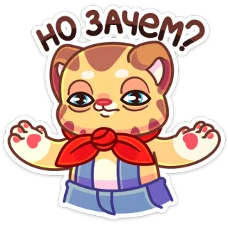 🤷‍♂️ НО ЗАЧЕМ? gato, sticker, dibujo animado, ruso, pregunta, expresión, lindo, divertido telegram sticker