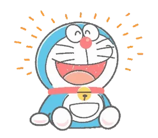 💬 Doraemon Anime, Mèo, Hoạt hình, Vui vẻ, Robot telegram sticker