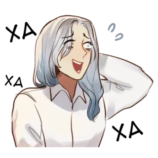 😂 ХА Dessin animé, Rire, Émotion, Expression, Anime, Manga telegram sticker