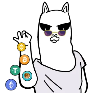 💗 Альпака, Криптовалюта, Биткойн, Эфириум, Финансы, Инвестиции, Крипто whatsapp sticker