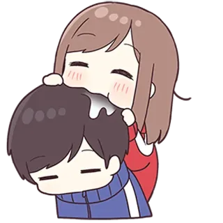 ❤️ アニメ, 漫画, 愛, かわいい, カップル, 愛情 telegram sticker