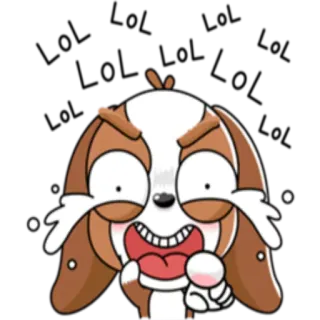 🤣 chó, hoạt hình, tức giận, biểu cảm, động vật, nhãn dán telegram sticker