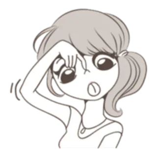 😝 wanita, orang, anime, kartun, gadis, karakter telegram sticker