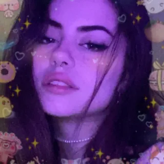 💞 mujer, cara, retrato, joven adulto, estético telegram sticker