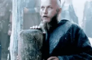 🪓 Ragnar Lothbrok Vikings แร็กนาร์, ไวกิ้ง, ทราวิส ฟิมเมล, ประวัติศาสตร์, นักรบ telegram sticker