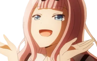 🤗 Chika Fujiwara Kaguya-sama: Love Is War anime, chika, chika fujiwara, kaguya-sama, love is war, cute, manga telegram sticker