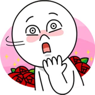 😧 dibujos animados, amor, rosas, lindo, sticker, animación whatsapp sticker